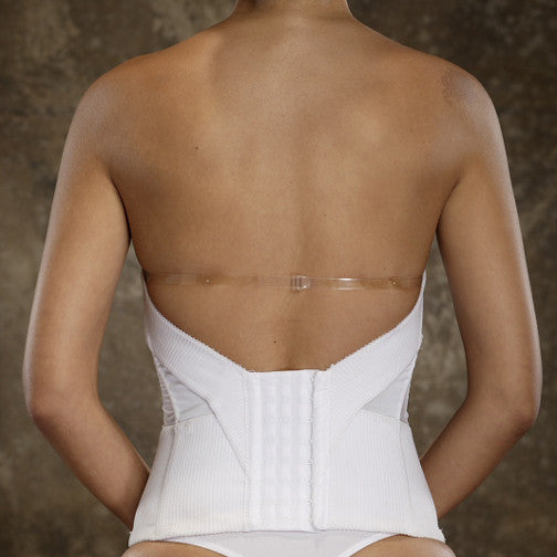 Flattering me 36E Nude Skin Backless Strapless Corset, nude
