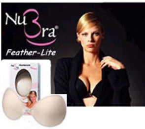 NuBra Women's Feather Lite Bra (Black, E)